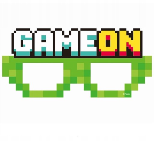 Бумажные очки для вечеринок GAME ON — 6 штук — в комплекте