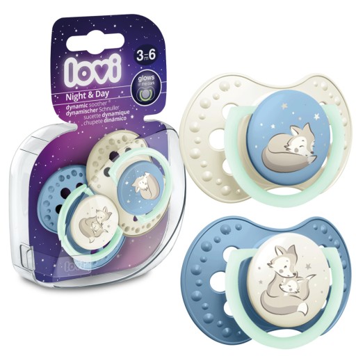 Соска LOVI SOOTHING 3+, силиконовый футляр, 2 упаковки