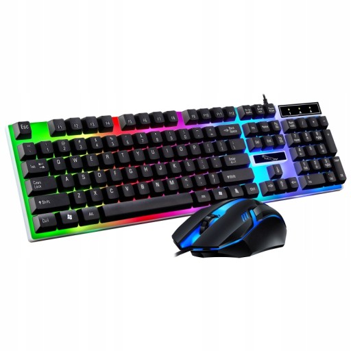 КЛАВИАТУРА С ПОДСВЕТКОЙ И ИГРОВАЯ МЫШЬ, ПРОВОДНОЙ ИГРОВОЙ КОМПЛЕКТ USB