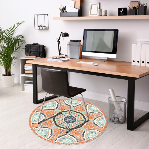 MATA POD KRZESŁO okrągła 100cm TRADYCYJNA MANDALA