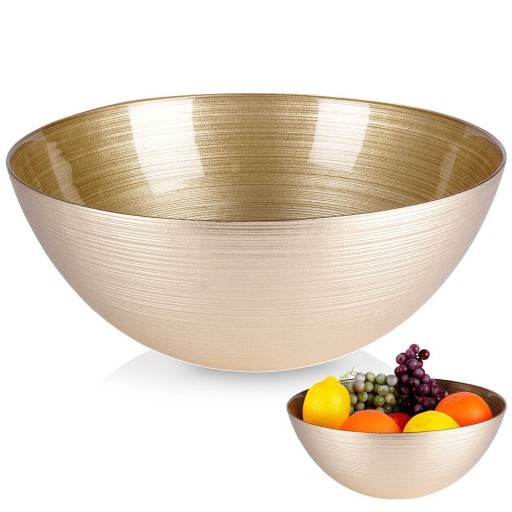 Миска GOLD для салатов, блюд, закусок, фруктов, 28 см