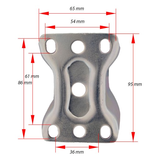 13HALPU125K2 Полка на тележке Wheel fi125, комплект из 4 шт.