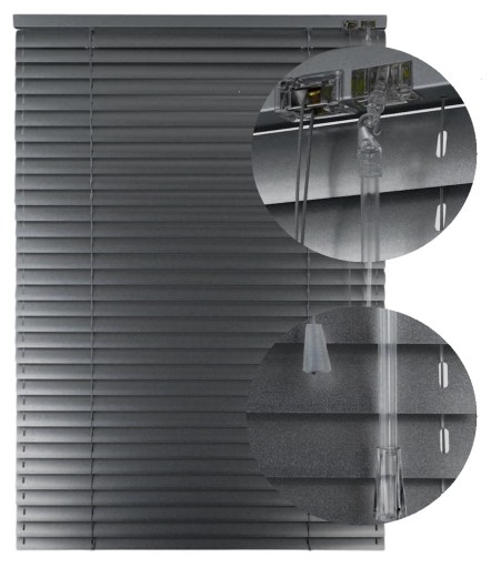 ŻALUZJE ALUMINIOWE 25 MM NA WYMIAR KOLORY 40x140
