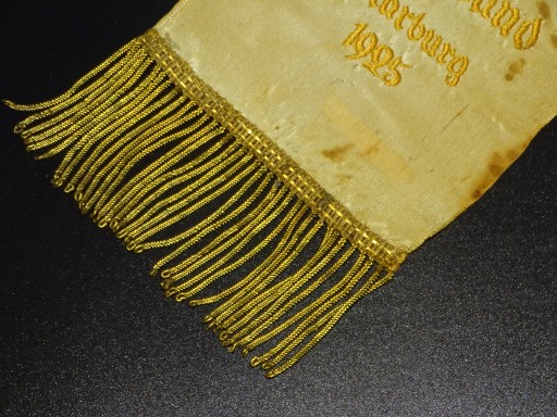 Довоенный вышитый вымпел Марбурга, 1925 г., оригинал.