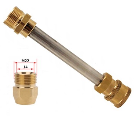 LANCA M22 METALOWA 15CM NA WKĘCANIE M22