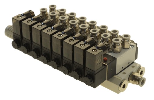 Wyspa 8 zaworowa AIRTAC Seria 100 5/2 - 1/8 - 12 V - 24V - 230 V