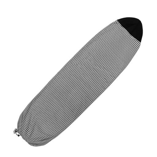 Pokrowiec na skarpety do deski surfingowej w paski Elastyczny 200 cm x 50 cm Czarny