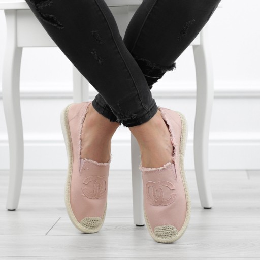 РОЗОВЫЕ ЭСПАДРИЛИ СОЛОМЫ БАЛЕРИНА COCO NB273-7 г.38