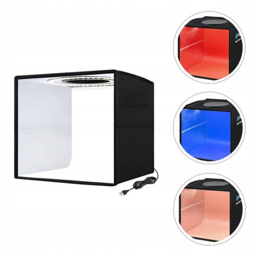 NAMIOT BEZCIENIOWY STUDIO DO ZDJĘĆ FOTOGRAFICZNY LED 25CM