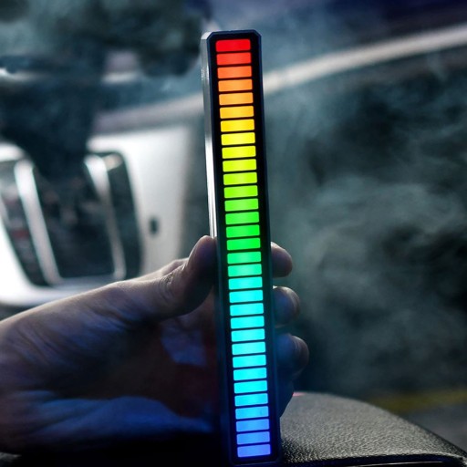Эквалайзер Светодиодный RGB-микрофон Батарея BT