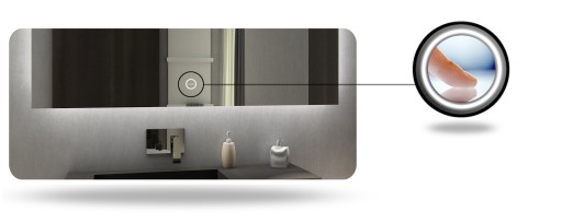 Lustro podświetlane łazienkowe LED 180x60cm Boston