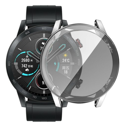 СИЛИКОНОВЫЙ МЕТАЛЛИЧЕСКИЙ КОРПУС ДЛЯ HONOR MAGIC WATCH 2