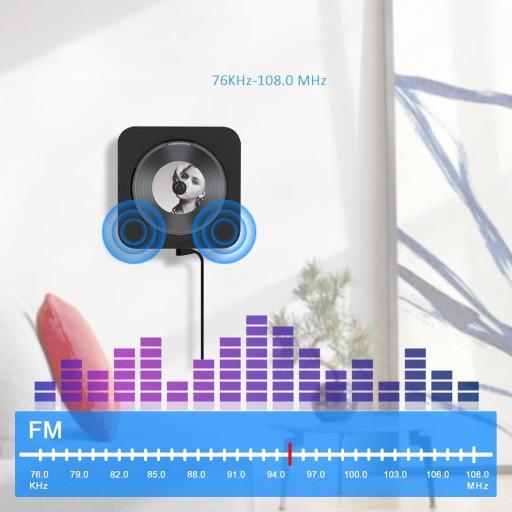 CD-ПЛЕЕР ПОРТАТИВНЫЙ ДИНАМИК BLUETOOTH РАДИО ДОМАШНИЙ АУДИОПЛЕЕР