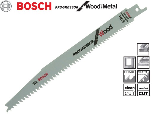 Пильное полотно BOSCH S 2345 X по дереву