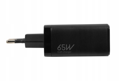Настенное зарядное устройство iBOX GaN 65W PD QC 4.0, 2 порта USB-C, сверхбыстрый USB-порт