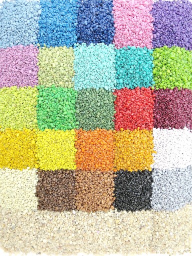 ŻWIREK OZDOBNY KAMIEŃ NA ZEWNĄTRZ CZARNE OTOCZAKI 2-4 mm 1 kg LAS W SŁOIKU