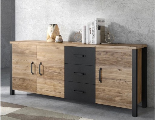 Большой комод LOFT, 190 см, для гостиной, матовый