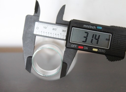Klosz kominek cylinder szkło do lampy naftowej sygnowany śr. 31mm BELGICA