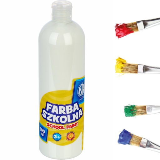 Astra FARBA SZKOLNA PLAKATOWA 500 ml biała
