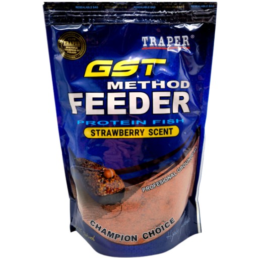 Zanęta Traper Method Feeder GST Truskawka Strawberry 750g Z Mączką Rybną