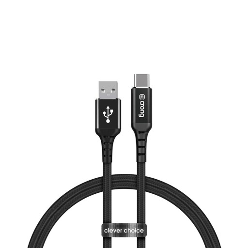 Кабель USB-C — USB-A, 60 Вт, 150 см (черный)