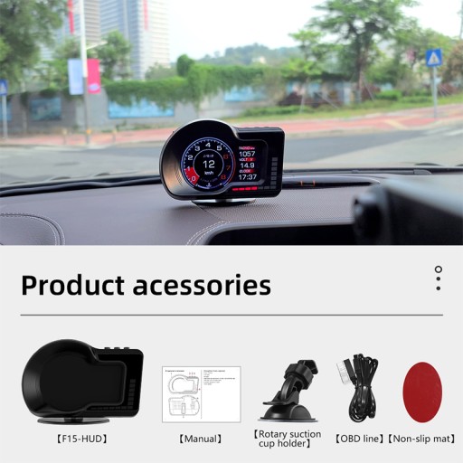 Автомобильный проекционный дисплей GPS-спидометр OBD2 Smart LCD Цифровой одометр