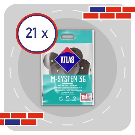 КОМПЛЕКТ ATLAS M-SYSTEM L50 ПОТОЛОЧНЫЙ НАСТЕННЫЙ