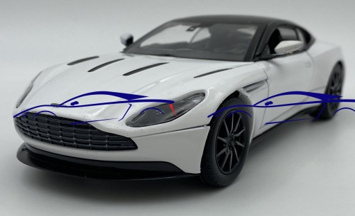 Aston Martin DB11 белый 1:24 модель Motormax 79345