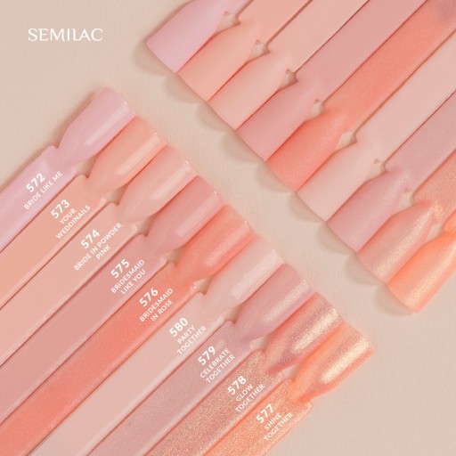 SEMILAC 577 Гибридный лак для ногтей Shine Together 7 мл