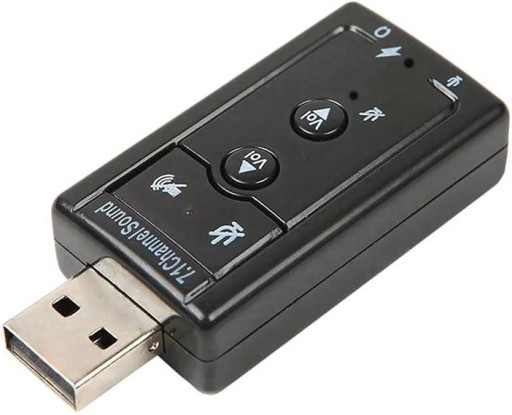 Звуковая карта 7.1 2x JACK 3,5 мм для USB 10 шт.