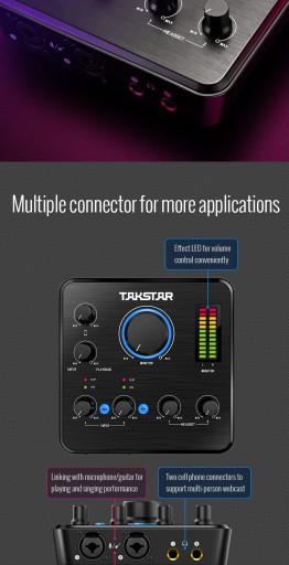 Профессиональный микшер для звуковых карт Takstar