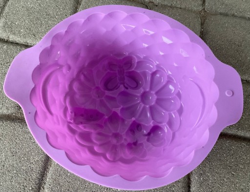 Forma SILIKONOWA do pieczenia BABKI CIASTA foremka ciasto babkę OWADY 22 cm