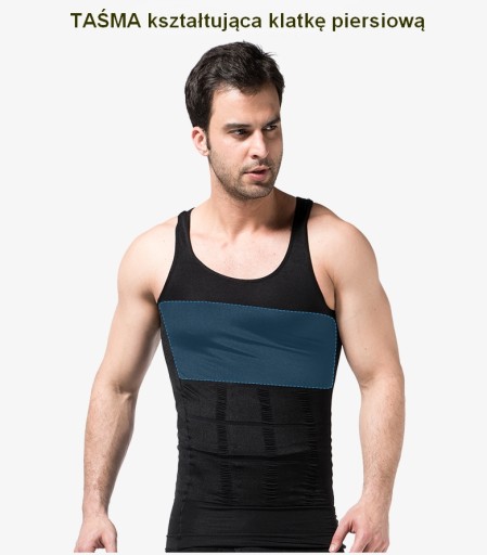 Мужская футболка для похудения SlimBody XL, черная