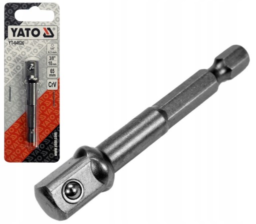 YATO PRZEJŚCIÓWKA ADAPTER HEX DO NASADEK 3/8 6,5cm