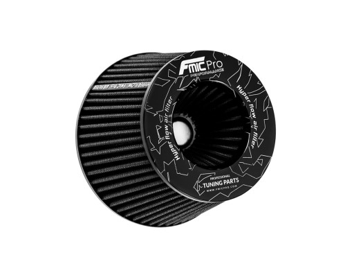 Filtr powietrza stożek śr.76mm dł. 100mm czarny