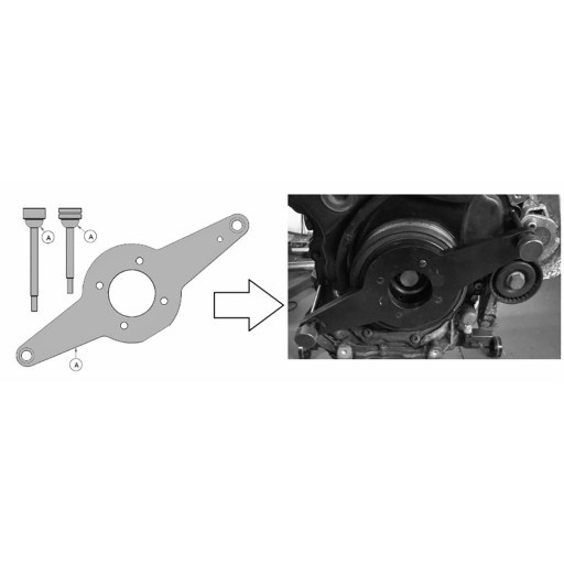 T10531 T10368 ИНСТРУМЕНТ ДЛЯ ДЕМПФЕРА ВИБРАЦИИ ВАЛА TFSI