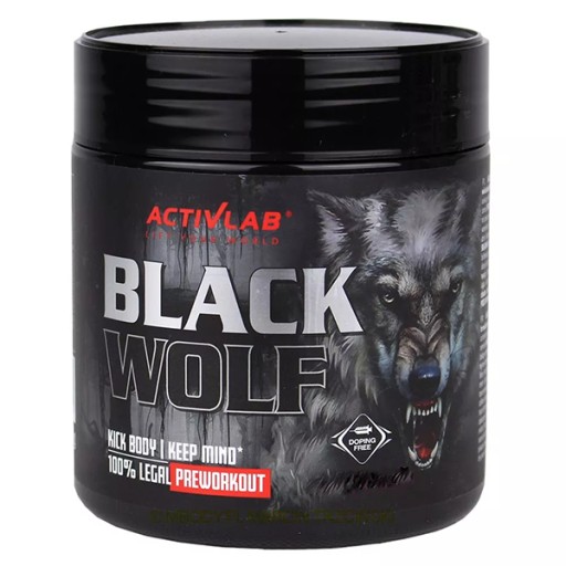 ACTIVLAB BLACK WOLF 300 г ПЕРЕД ТРЕНИРОВКОЙ МОЩНОСТЬ СИЛА ПРОИЗВОДИТЕЛЬНОСТЬ ВЫНОСЛИВОСТЬ