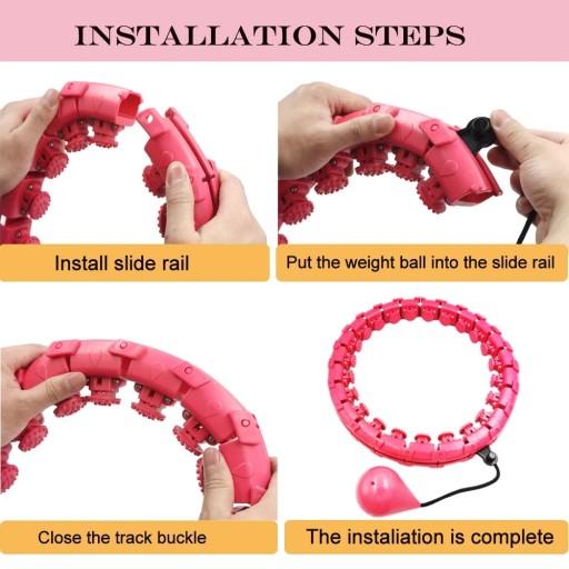 Smart Hula Hop для похудения с массажером + вес XXL PLUS SIZE ПОДХОДИТ 55 см