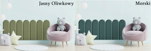 Обитая панель «ЗАКРУГЛЕННЫЙ ЗАБОР» 80x30, велюр
