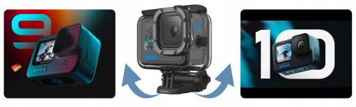 Водонепроницаемый корпус Водонепроницаемость до 60 м GoPro 12 11 10 9