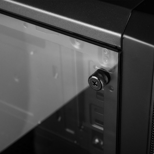 ЧЕРНЫЙ СТЕКЛЯННЫЙ КОРПУС ДЛЯ КОМПЬЮТЕРА OBERON PRO