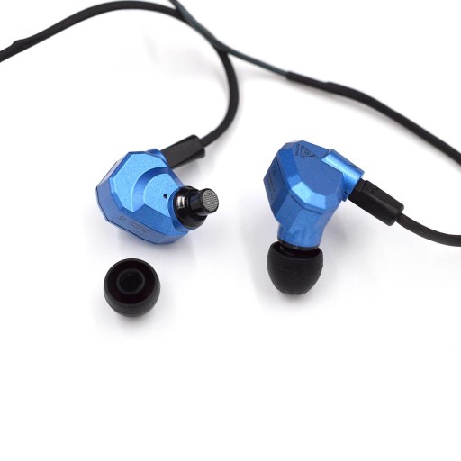 Наушники Quad Driver, KZ ZS5 High Fidelity, синие