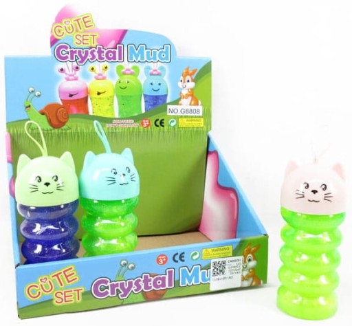 ПЛАСТИКОВАЯ СЕНСОРНАЯ МАССА SLIME GLUT KITTEN 12 СМ