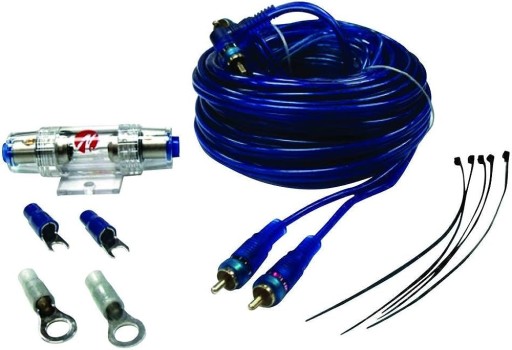 Комплект кабелей NECOM CK-P08, питание, заземление, RCA
