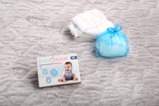 ПАКЕТЫ ДЛЯ ИСПОЛЬЗОВАННЫХ ПОДгузников BABYMAM 100 шт.