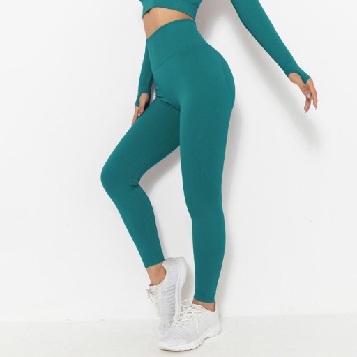 LEGGINSY sportowe LEGINSY PUSH UP MODELUJĄCE z marszczeniem WYSOKI STAN L