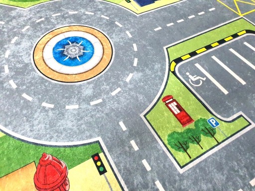 Ковер DIGITAL EMMA CITY улицы дороги автомобили 140х200