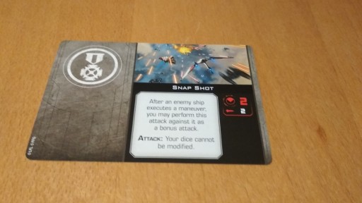 X-wing Card Snapshot, быстрый выстрел