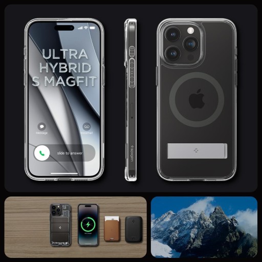 Чехол для iPhone 15 Pro, Spigen Ultra Hybrid S Mag, чехол для MagSafe, чехол