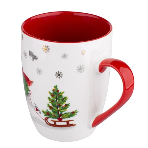 Kubek do kawy herbaty porcelanowy Świąteczny Kubek Niedźwiadek 300ml